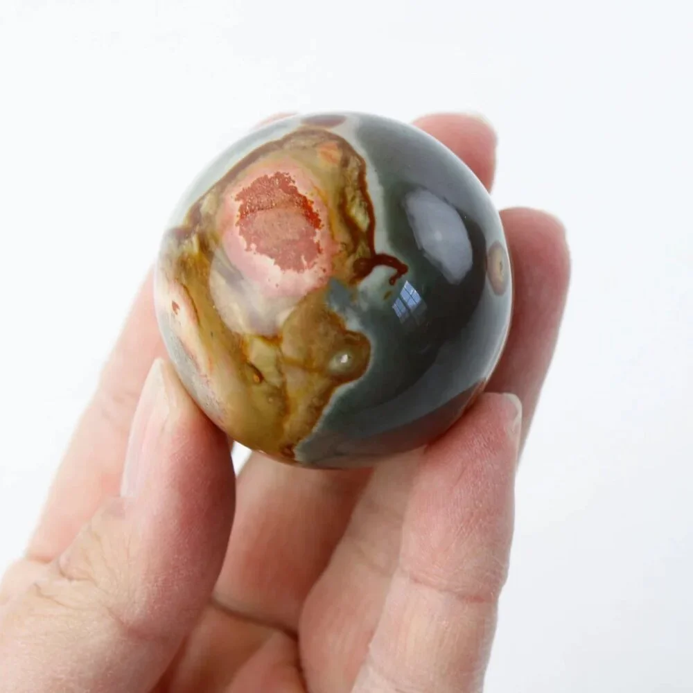 Polychrome Jasper Sphere - 45mm - Picture 8 of 12